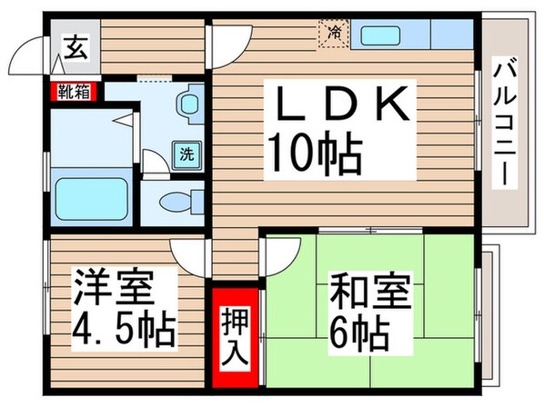 ブリックビラ２の物件間取画像